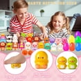 thumbnail image 4 of Huevos de Pascua rellenos con juguetes de animales blandos para niños, paquete de 24, 4 of 5