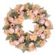 thumbnail image 1 of Corona de primavera, corona floral, suministros para fiestas, manualidades, decorativas, creativas, artificiales. Rosa, 1 of 9
