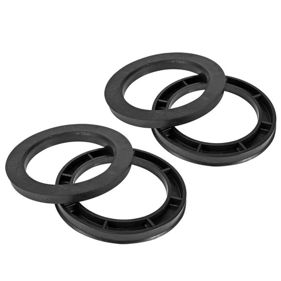 4 Pcs Plastic 78.1mm to 108 mm Car Hub Centric Rings Wheel Spacer Black