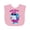 AD-Pink, variant on Inktastic Birthday Girl Shark Pool Party Girls Baby Bib