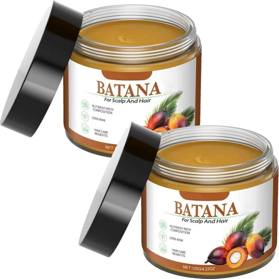 1/2/3PCS Raw Batana Hair Oil - Pure and Raw Unrefined Batana Oil Dr. Sebi, Organic Batana Hair Oil, Restores Damaged Hair and Scalp, Promotes Hair for Men and Women