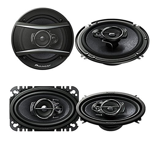 Pioneer TS-A4676R 200W Max 4 x 6/" 3-Way TS-A Series Coaxial Car Speakers