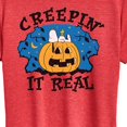 thumbnail image 3 of Peanuts - Creepin It Real Halloween - Women's Short Sleeve Graphic T-Shirt, 3 of 6