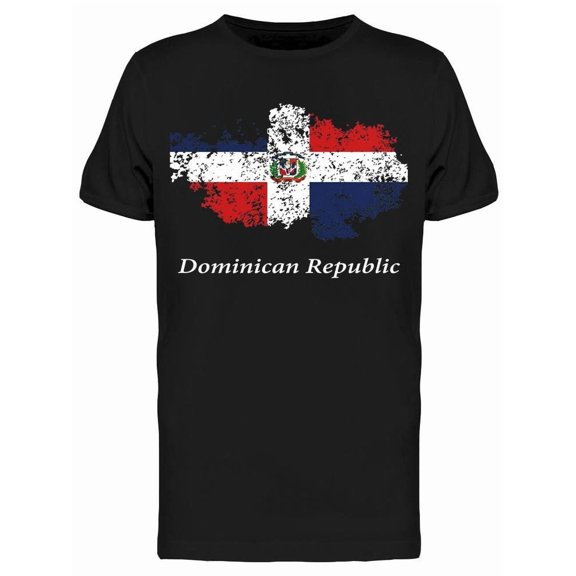Dominican Flag, Grunge Style Tee Men's -Image by Shutterstock