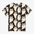 thumbnail image 7 of KPVEVIQ Girls Boys Halloween Shirt Cute Ghost Shirt Boy Halloween Shirt Kids Pumpkin Fall Short Sleeve Tee Tops, 7 of 7