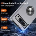 thumbnail image 2 of KOMI for Google Pixel 8 Pro Case, Slim Tough Rugged Shockproof Protective Pixel 8 Pro Phone Case with Metal Ring Kickstand for Google 8 Pro Case, Silver, 2 of 5