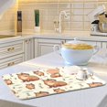 thumbnail image 6 of Capybara Animal and Plant Dish Drying Mat 16x18 Absorbent Microfiber Draining Rack Pad for Kitchen Counter Sink, 6 of 8