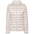 thumbnail image 4 of Purcolt Womens Cropped Puffer Jacket - Quilted Packable Lightweight Winter Coat - Stand Collar Long Sleeve Full Zip Windproof Insulated Snow Coats, 4 of 7