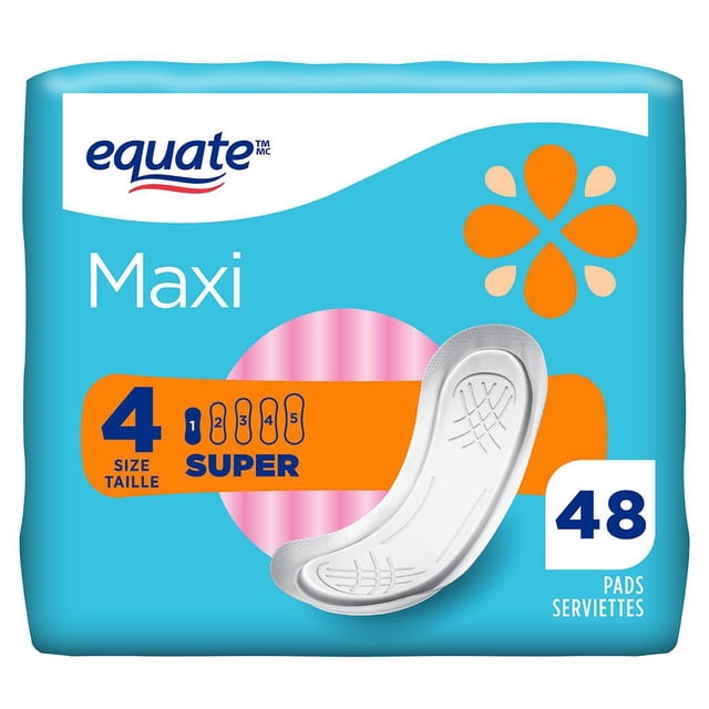 Equate Serviettes Maxi Super 48 Unités