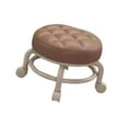thumbnail image 4 of Taburete bajo enrollado asiento de rollero bajo adulto resistente niño con lanzador giratorio PU cuero para dormitorio apartamento salón de juegos de Café, 4 of 8