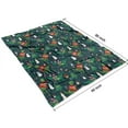 thumbnail image 4 of Green Christmas Dinosaur and Snowman Pattern Blanket,Comfortable Soft Flannel Throw Blanket,All Season,Warm Lightweight Blankets for Sofa Bed Couch Living Room Chair,60"x80", 4 of 4
