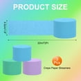 thumbnail image 2 of Uxcell Crepe Paper Streamers, Party Decorations Streamers for Birthday Wedding Christmas Party Supplies Light Blue/Mint Green/Light Purple 1.8Inch x 72Ft, 2 of 7