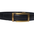 thumbnail image 6 of Marshal Men's Genuine Leather Ratchet Dress Belt With Automatic Buckle Black Buckle7, 50", 6 of 9