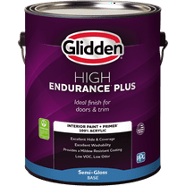Glidden HEP Interior Paint   Primer All-In-One Semi Gloss, Tintable Base, 1 Gallon