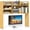 Burlywood, variant on Desktop Bookshelf, Desk Hutch Dorm w/ 7 Cubes & 3 Adjustable Shelves, Desk Shelf for Up to 27" Computer Monitors, Wooden Desktop Storage Organizer for Dorm College Office Home (Burlywood)