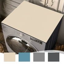 Shrysg Beige Thickened Washer Dryer Top Cover | Premium Anti-Slip & Quick-Dry Design | Dust-Proof Fridge Protection | Stylish Home & Kitchen Essential | 16x20 Inch