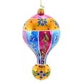 thumbnail image 2 of Huras Family 7.00In Merry & Bright Wollerton Rose, Glass, Teardrop Reflector Ornament Hf003mb, 2 of 3