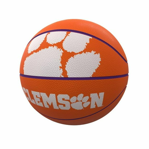 Logo Brands 123-91FR-1 Clemson Mascot Official-Size Rubber Basketball