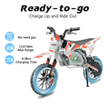 thumbnail image 2 of 36V 500W Electric Dirt Bike, Off-Road Electric Motorcycle with Dual Suspension, 15 mph Peak Speed for Mountain Roads & Trails, 2 of 6