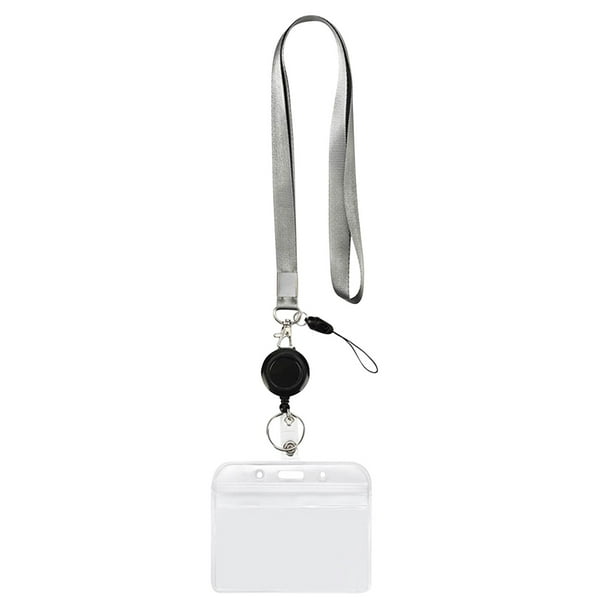 Fiudx Estuche para Tarjeta Sanitaria, Protector Blando de Pvc Resistente, Inserto Superior Horizontal, Ventana Frontal Transparente, Diseño Reutilizable, Práctico Cordón, Multiusos, Paquete de 10, 10