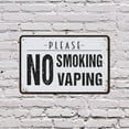 thumbnail image 5 of No Smoking No Vaping 8 Inch x 12 Inch Novelty Plastic Sign Fresh Air Zone Durable Weatherproof UV Protected Perfect for Entrances Patios Offices Fun Gift for Homeowners Managers Staff, 5 of 6