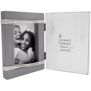 Thankful White Distressed Beaded 4X6 Photo Frame - Evelie Blu