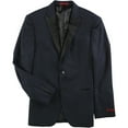 thumbnail image 2 of Alfani Mens Satin Lapel Two Button Blazer Jacket, Blue, 40 Regular, 2 of 2