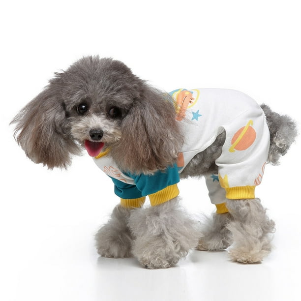 Pijamas para mascotas Xihbxyly Historia de La Navegación Estampados Cuatro Patas