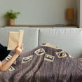 thumbnail image 3 of Inspirational Soft Flannel Fleece Throw Blanket, Success Never Comes Easy Words on Scribble Lifestyle Saying Print, Cozy Plush for Indoor and Outdoor Use, 60" x 80", Umber Sand Brown, by Ambesonne, 3 of 5