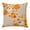 Beige, Orange, variant on Throw Pillow Covers, Orange Thanksgiving Decorative Throw Pillow Covers 20x20 Inch, Fall Maple Leaves Berries Farmhouse Square Linen Pillow Cases for Couch/Living Room/Sofa