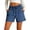 Blue, variant on Tqcoqu Women's Side Slit Loose Casual Denim Jean Shorts,Elastic Waist Drawstring Basic Shorts with Pockets,Light Blue Women's S-XXL