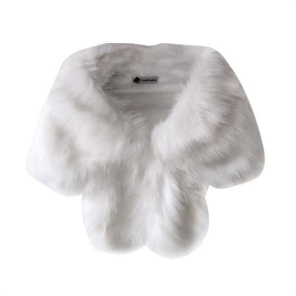 AMERTEER Châle en Fausse Fourrure de Renard en Laine Artificielle pour Femmes Automne Hiver Châle en Fausse Fourrure Châle Épais Cape
