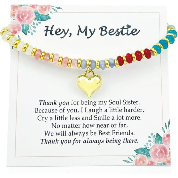 Gifts for Teens Girls Daughter Granddaughter Sister Friend, Colorful Bohemian Beads Bracelet Jewelry Gifts for Niece Sister Bestie BFF Birthday Christmas Graduation Gift