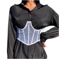 thumbnail image 1 of Corsé de malla de corte para mujer, ropa moldeadora de cuerpo con cadena, faja con cinturón, ropa moldeadora Fridja  nalpqowj25150, 1 of 8