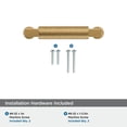 thumbnail image 4 of Amerock Balata 3 inch (76mm) Center-to-Center Champagne Bronze Cabinet Pull, 4 of 6