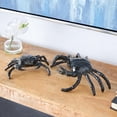 thumbnail image 2 of 13", 9"W Black Aluminum Metal Crab Sculpture, by DecMode (2 Count), 2 of 9