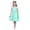 Turquoise, variant on ZDHoor Kids V-Neck Princess Flower Girl Dress Bridesmaid Wedding Birthday Party Pageant Ball Gown Blue 2