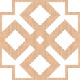 thumbnail image 6 of Ekena Millwork 23 3/8"W x 23 3/8"H x 3/8"T Large Blendon Decorative Fretwork Wood Wall Panels, Hickory, 6 of 6