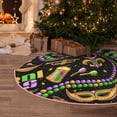 thumbnail image 5 of Sikiie Mardi Gras3 Nativity Christmas Tree Skirt, Jesus Christian Winter Holiday Tree Mat Decoration(30-48IN)48", 5 of 6