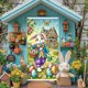 thumbnail image 5 of Decoraciones de Pascua, Adornos de Pascua, Regalos de Pascua Fondo de Pascua Tela Poliéster Ancho, 5 of 6