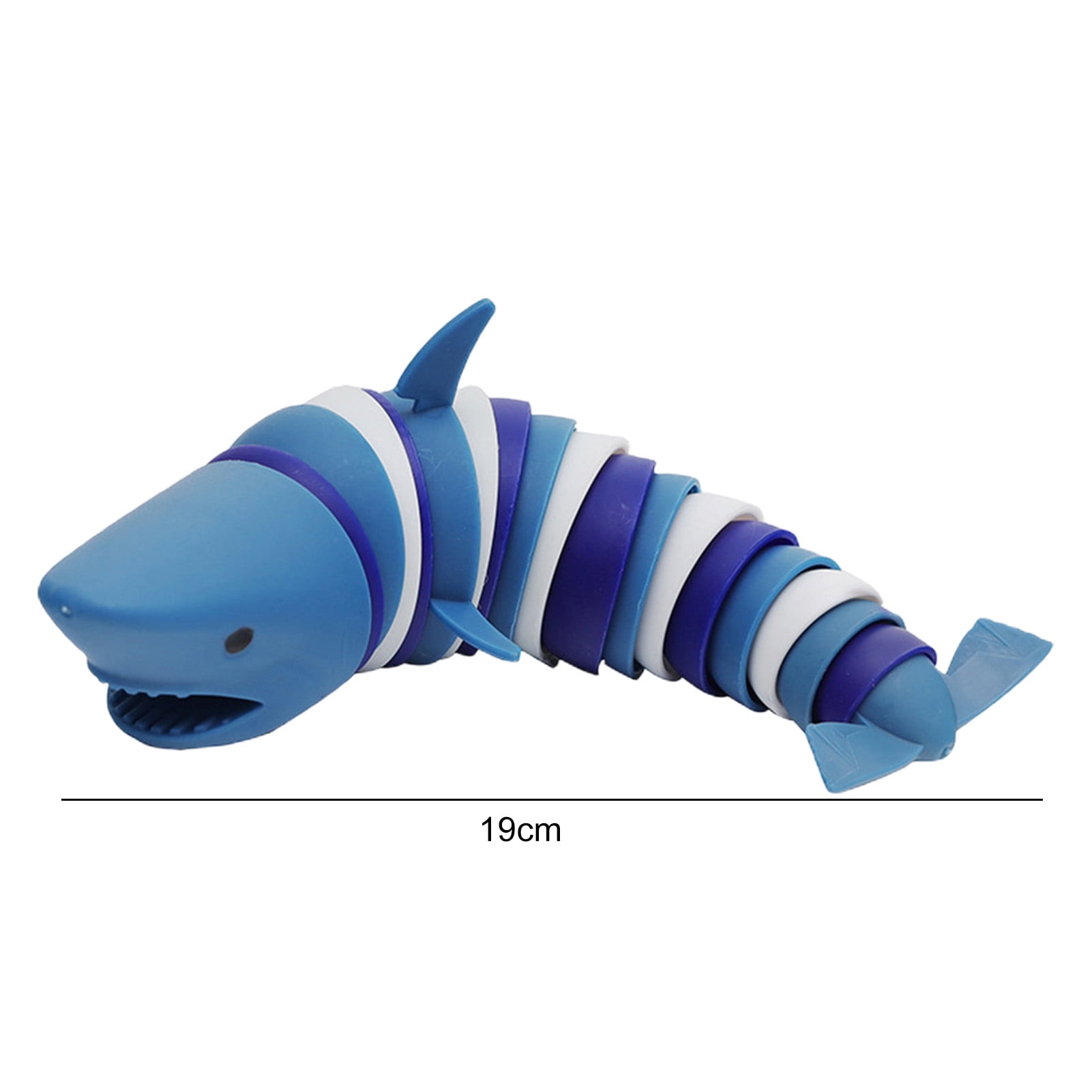 Kitem Ocean Shark Squeeze Fidget Toy Articulated Stim Toys Anti