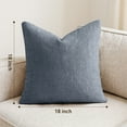 thumbnail image 3 of Sanmadrola Pillow Covers 18x18 Set of 4 Chenille Throw Pillow Cover with Elegant Design Soft and Luxurious Decorative Throw Pillows for Couch Bed and Home Decor, 3 of 8