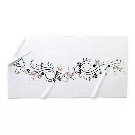CafePress - Butterfly And Blossoms - Large Beach Towel, Soft 30"x60" Towel with Unique Design