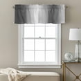 thumbnail image 3 of Gradient Gray Black Valance Curtain Modern Abstract Minimalist Grey Ocean Beach Window Valances Rod Pocket Short Curtains Window Treatments for Kitchen Bedroom Bathroom Laundry 60" x 14", 3 of 9