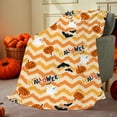 thumbnail image 4 of BiFandian Halloween Blanket, Cute Halloween Spooky Black and White Throw Blanket, Lightweight Cozy Flannel Blanket, Fall Throw Blankets for Couch Sofa Bed Home Halloween Decorations, 4 of 6