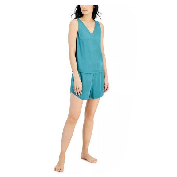 Alfani Women's V-Neck Sleep Shirt-Medium