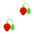 thumbnail image 3 of Decodeary Gifts Silicone Tea Infusers Presents For Tea Lovers Easy To And Clean Strawberry Tea Strainer Unique As Shown 2Set, 3 of 6