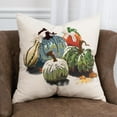 thumbnail image 5 of Rizzy Home Gourds 20" x 20" Poly Filled Pillow with Cotton Duck Cover-Green, 5 of 5