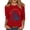 Red, variant on 250th Anniversary Printed Women Shirts Casual 250 Years Of Freedom T Shirt 3/4 Sleeve Tshirts Patriotic Tops