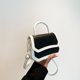 thumbnail image 1 of Bolso retro de diseño de nicho francés para mujer, otoño 2025, nuevo bolso informal de color contrastante de gran valor, bolso cuadrado pequeño, 1 of 5